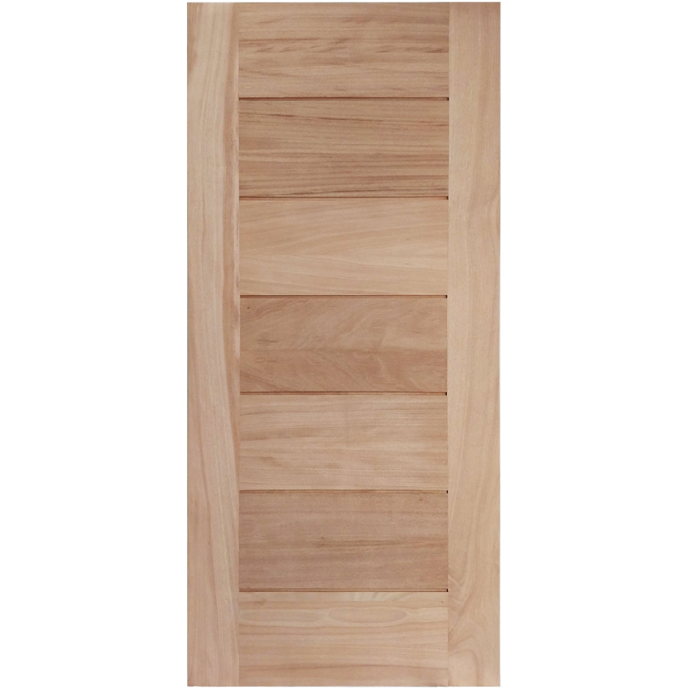 36x80 in Exterior Wood Door Slab | 7 Panel